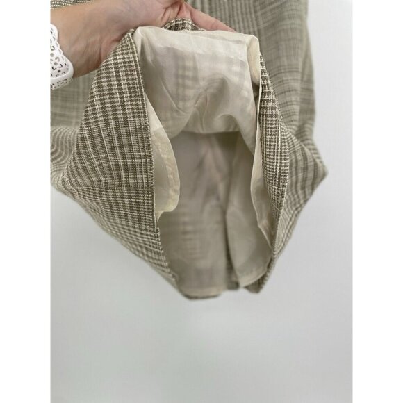 Vintage Evan Picone Plaid Textured‎ A-Line Skirt Union Label Made In USA Sz 8 - Picture 6 of 13